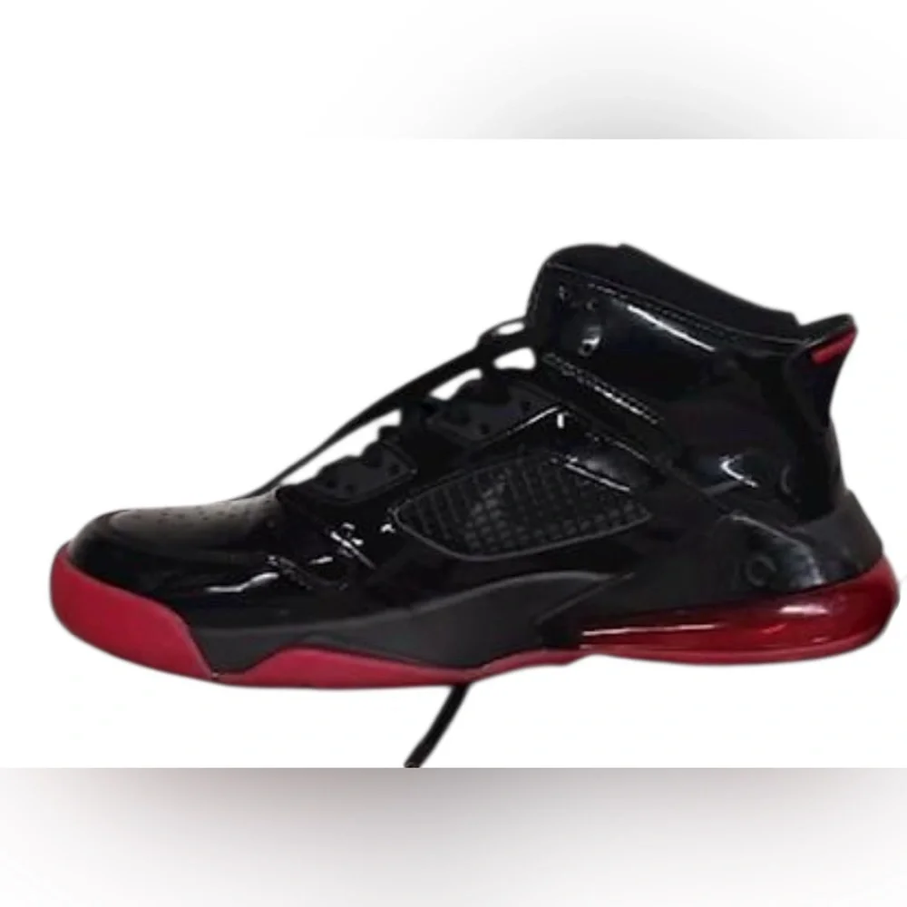 NIKE AIR JORDAN MARS 270 "PATENT BRED" BLACK-GYM RED SIZE 9.5 RARE! [CD7070-006] - Picture 6 of 8